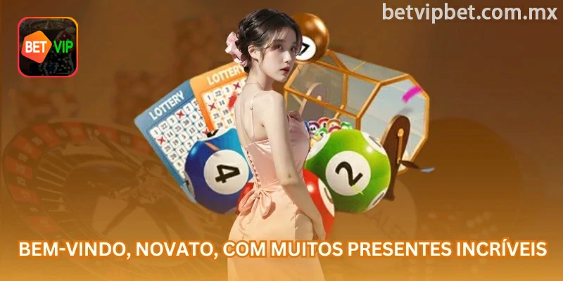 Bônus de boas-vindas mostrado a uma nova conta betvip