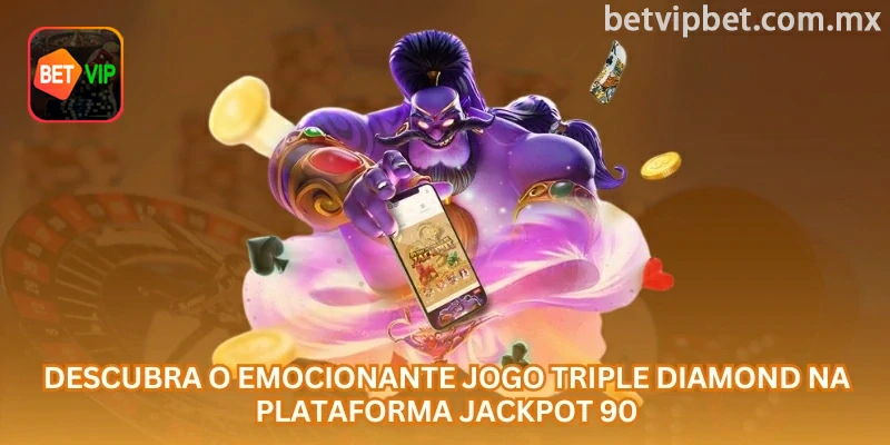 Triple Diamond representa o estilo clássico de slot, com símbolos simples e foco em combinações diretas nas linhas de pagamento.
